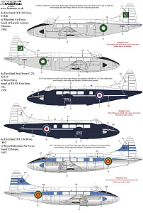Декаль 1/72 de Havilland Dove & Devon Collection (6) (Xtradecal)