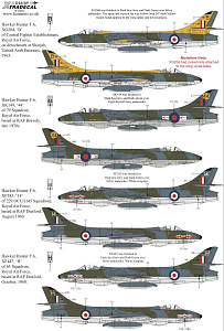 Декаль 1/48 Hawker Hunter F Mk.6 (8) (Xtradecal)