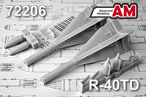 Дополнения из смолы 1/72 Р-40ТД Авиационная управляемая ракета «Воздух-воздух» (Advanced Modeling)/ МиГ-25, МиГ-31