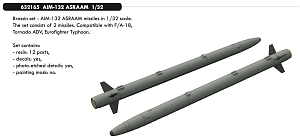 Дополнения из смолы 1/32 Ракеты AIM-132 ASRAAM 