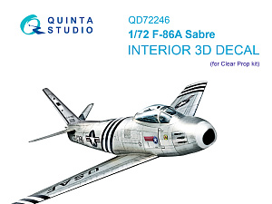 3D Декаль интерьера кабины F-86A Sabre (ClearProp)