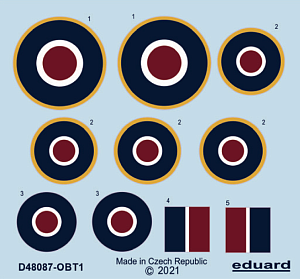 Декаль 1/48 Tempest Mk.II roundels (EDU/SP.H.)