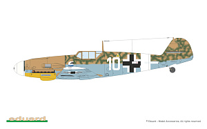 Сборная модель 1/72 Limited Edition AFRIKA - Messerschmitt Bf 109 (Dual Combo) (Eduard kits)