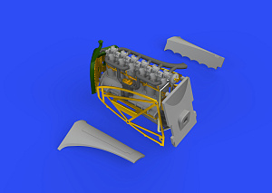 Дополнения из смолы 1/72 Двигатель Fokker D.VIIF (OAW) Mercedes D.III (для модели Eduard)