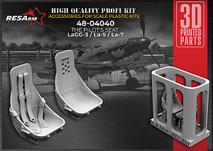 Дополнения из смолы 1/48 Кресло пилота ЛаГГ-3/Ла-5/Ла-7 (RESArm)