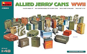 Основание для диорам 1/48 Allied Jerry Cans WWII (45 pcs., incl.decals) (MiniArt)