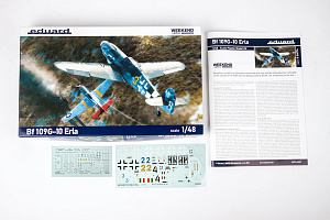 Сборная модель 1/48 Messerschmitt Bf-109G-10 ERLA Weekend edition (Eduard kits) (повреждённая упк)