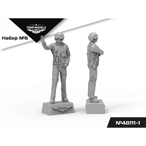 Дополнения из смолы 1/48 Пилоты ВКС РФ (НАЗ-ИР).Набор №6-1 (Temp Models)