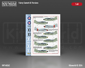 Декаль 1/48 Fairey Gannet AS.1/AS.4/AS.6/T.5/COD.4 (Kits-World)