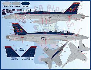 Декаль 1/48 Air Wing All-Stars Super Hornets Part IV (Furball Aero-Design)