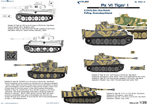 Декаль 1/35 Pz VI Tiger I - Part IV SS-Pz.Div- Das Reich (Colibri Decals)