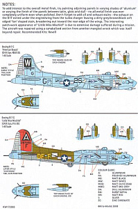 Декаль 1/72 Boeing B-17G Flying Fortress (2) (Kits-World)