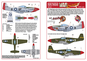 Декаль 1/48 North-American P-51B Mustang (Kits-World)