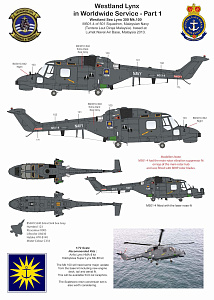 Декаль 1/72 Westland Lynx in Worldwide Service Part 1 (AGM)