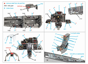 3D Декаль интерьера кабины F-4E c DMAS (Meng) (с 3D-печатными деталями)