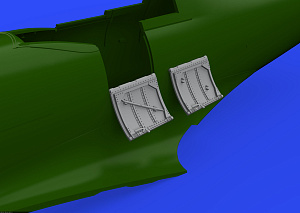 Дополнения из смолы 1/48 Supermarine Spitfire Mk.VIII/Mk.IX cockpit door (для модели Eduard kits)