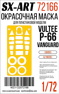 Окрасочная маска 1/72 Vultee P-66 Vanguard (AZ Model) (Sword)