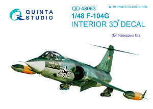 3D Декаль интерьера кабины F-104G (для модели Hasegawa)