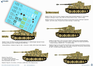 Декаль 1/35 Pz VI Tiger I - Part II SS-Pz.Div- LSSAH, Das Reich, Totenkorf (Colibri Decals)