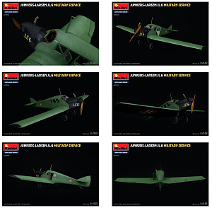 Сборная модель 1/48 Junkers-Larsen JL.6. Milit.Service (3x camo) (MiniArt)