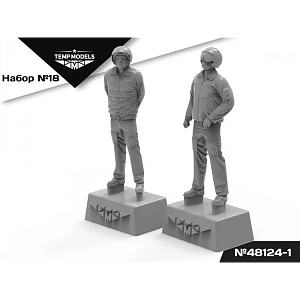 Дополнения из смолы 1/48 ПИЛОТЫ ВКС РФ (ЗИМНЯЯ ФОРМА) Набор № 18-1 (Temp Models)