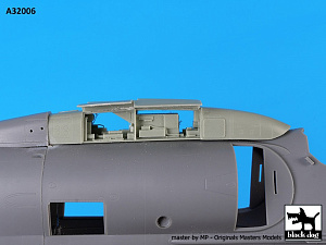 Дополнения из смолы 1/32 Douglas A-4E Skyhawk spine electronic + tail (для Trumpeter kits)