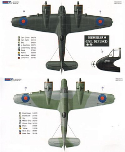 Декаль 1/72 Bristol Beaufighter Mk.IF X7842 (WM-P) (AML)
