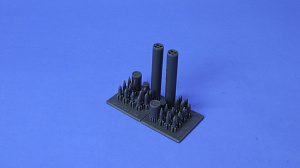 Дополнения из смолы 1/48 LAU-10/A Zuni контейнер ракетный — 2 контейнера и 3 типа ракет (KepModels)