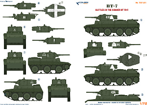 Декаль 1/72 BT-7 (Colibri Decals)