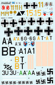 Декаль 1/48 Battle of Britain Luftwaffe (8) (Xtradecal)