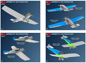 Сборная модель 1/48 Junkers F13 Mid Prod. (German, Polish, Swiss) (MiniArt)
