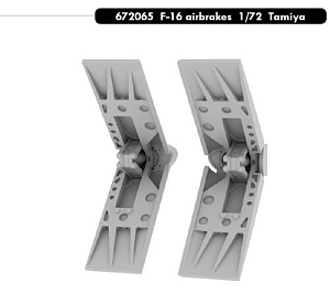 Дополнения из смолы 1/72 Lockheed-Martin F-16CJ Block 50 Fighting Falcon airbrakes (Tamiya)
