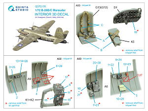 3D Декаль интерьера для B-26B Marauder (Hasegawa/ Eduard/ Hobby2000)