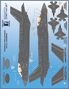 Декаль 1/32 'F-35 Anthology, Big Scale Lightning IIs'  (Furball Aero-Design)