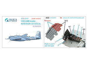 3D Декаль интерьера кабины A-26B (Hobby Boss) (small version)