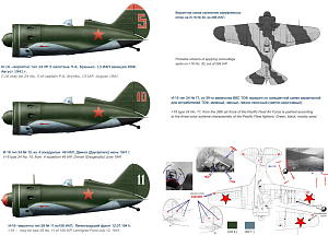 Декаль 1/48 I-16 type 24/29 -part III (Colibri Decals)