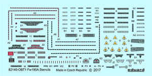 Декаль 1/48 Fw 190 A stencils (EDU)