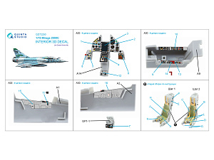 3D Декаль интерьера кабины Mirage 2000C (Dream Model)