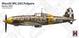 Сборная модель 1/72 Macchi C.202 Folgore Russia 1942 (ex Hasegawa) (Hobby 2000)