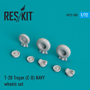 Дополнения из смолы 1/72 North-American T-28 Trojan NAVY wheels set (ResKit)