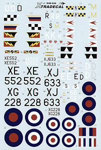 Декаль 1/48 Hawker Hunter FGA.9/FR.10 (Xtradecal)