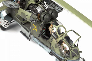 Сборная модель 1/72 Вертолёт "Ми-24П"  (Zvezda)