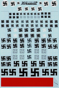 Декаль 1/72 Luftwaffe/German Swastikas (Xtradecal)