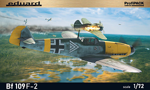 Сборная модель 1/72 Messerschmitt Bf-109F-2 The ProfiPACK edition (Eduard kits)