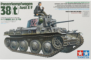 Сборная модель 1/35 Немецкий лёгкий танк 38 (t) E / F (Tamiya)