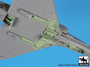 Дополнения из смолы 1/48 Douglas A-4 Skyhawk wheel bays + engine (with Hobby Boss kits)