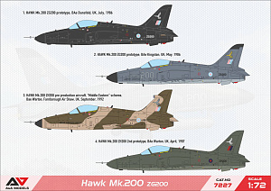 Сборная модель 1/72 British Aerospace Hawk 200 reg ZG200 (A & A Models)