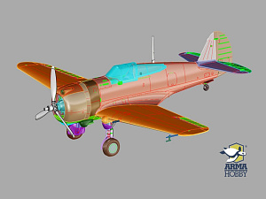 Сборная модель 1/72 Curtiss H-75 A1/A2 (Arma Hobby)