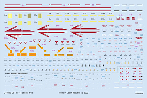 Декаль 1/48 F-14 stencils (TAM)