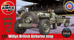 Сборная модель 1/72 Willys Jeep and Trailer and 6 Pdr Gun (Airfix)
